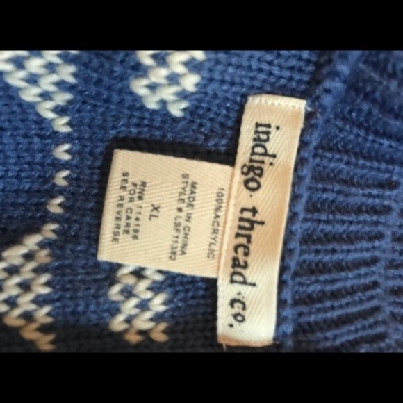 Indigo Thread Co Sweater - NWOT XL - Picture 5 of 5